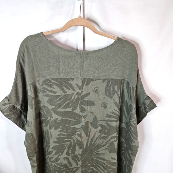 LUNGO L'ARNO GREEN FLORAL MAXI DRESS SIZE 1X - Picture 6 of 8